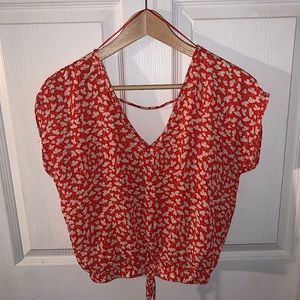 Floral Cropped Blouse